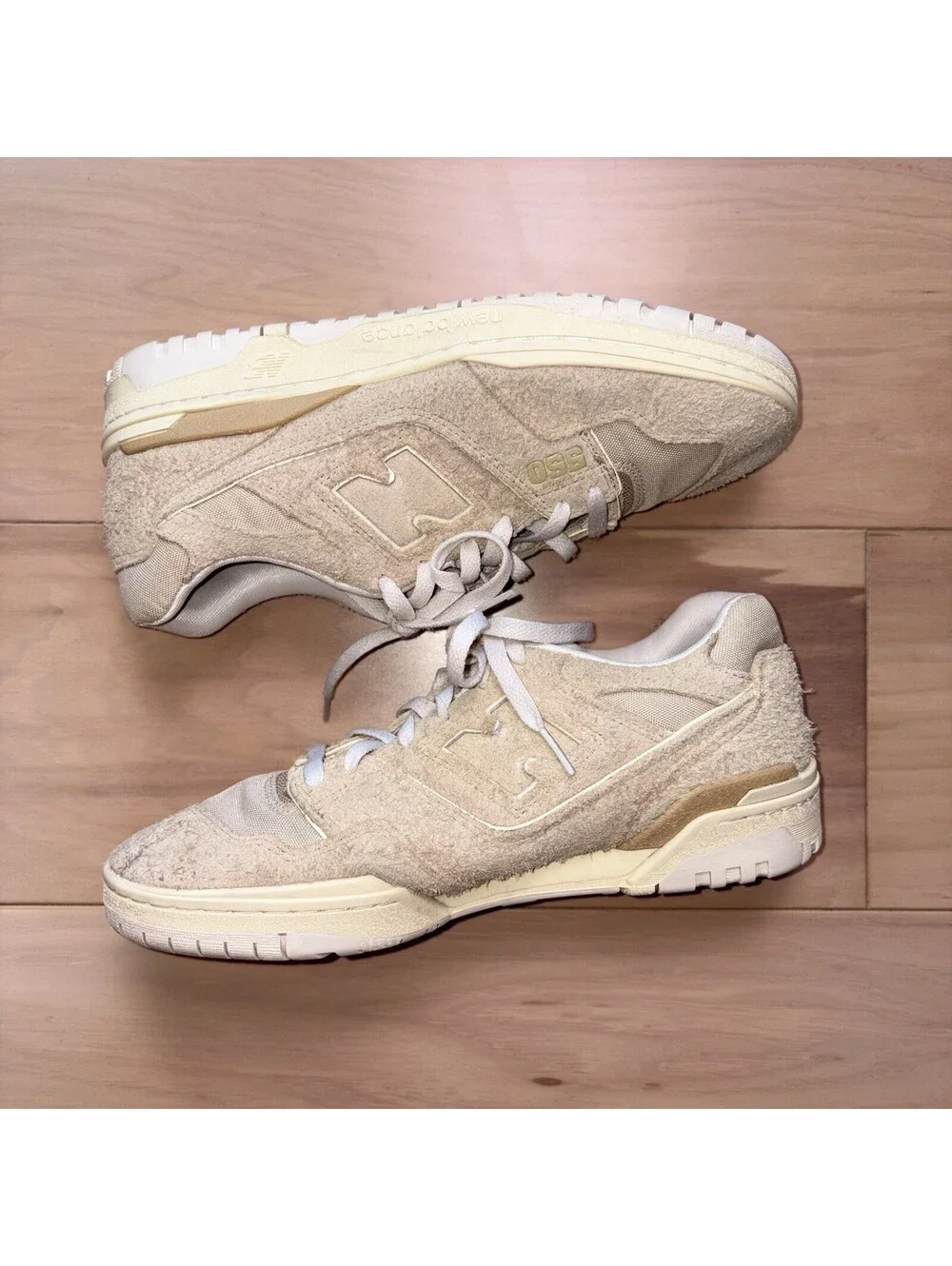 Aime Leon Dore x New Balance 550 Mens 10 Taupe Suede Cream Sneakers ALD